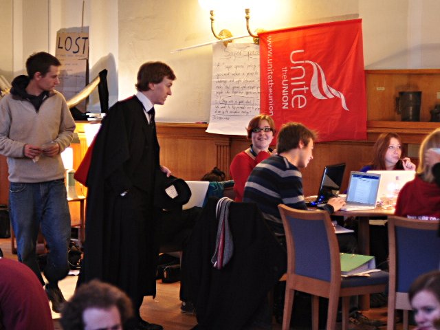 Graduates visit the occupation.