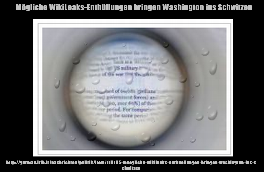 WikiLeaks bringt Washington ins Schwitzen