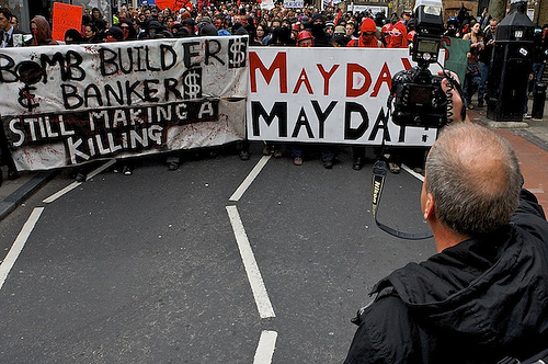 Banners made from wood can be used to form a wedge