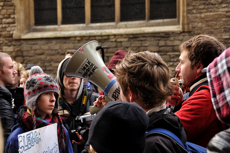 Talking to the crowd