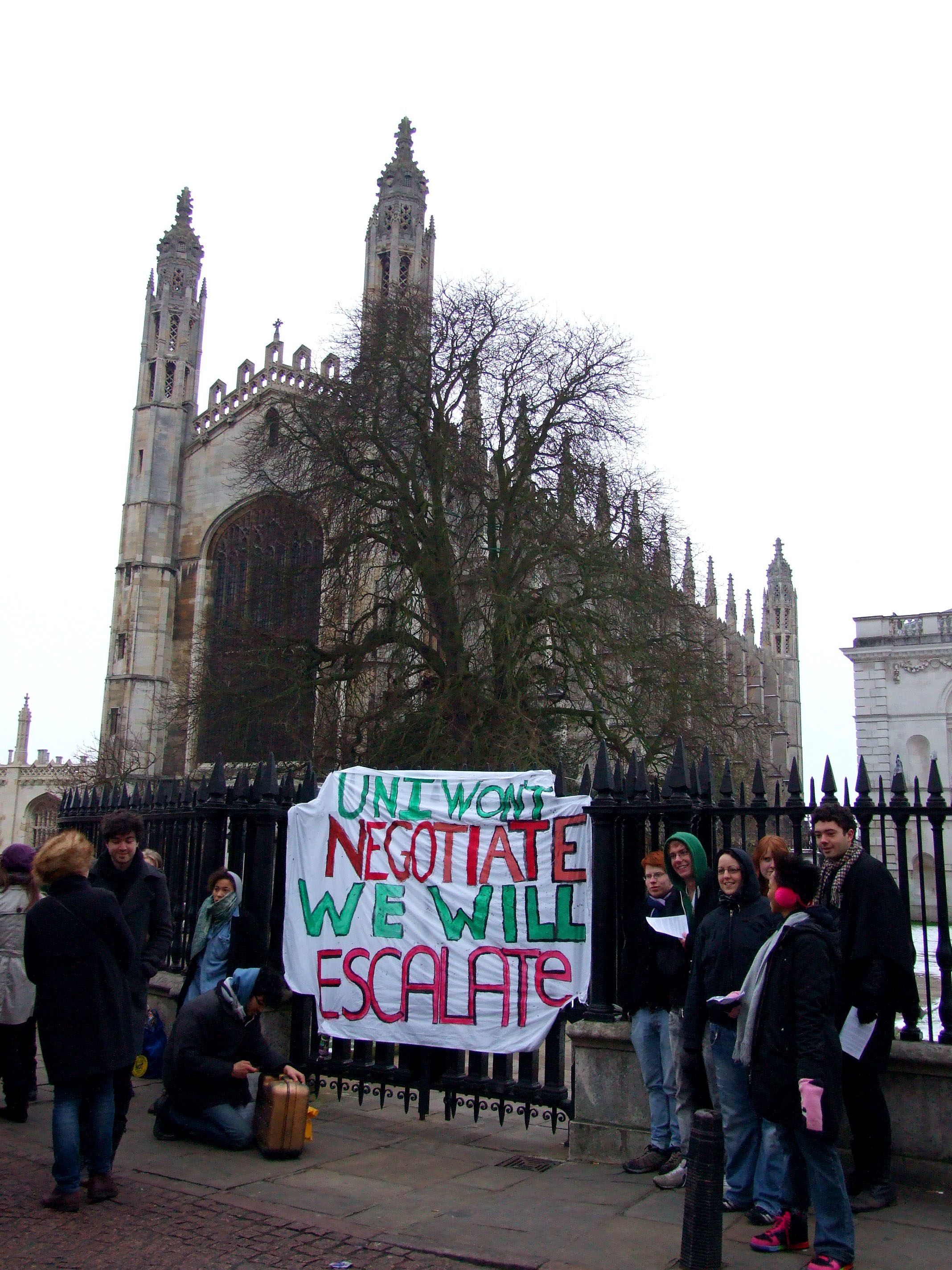 The view from Kings Parade.