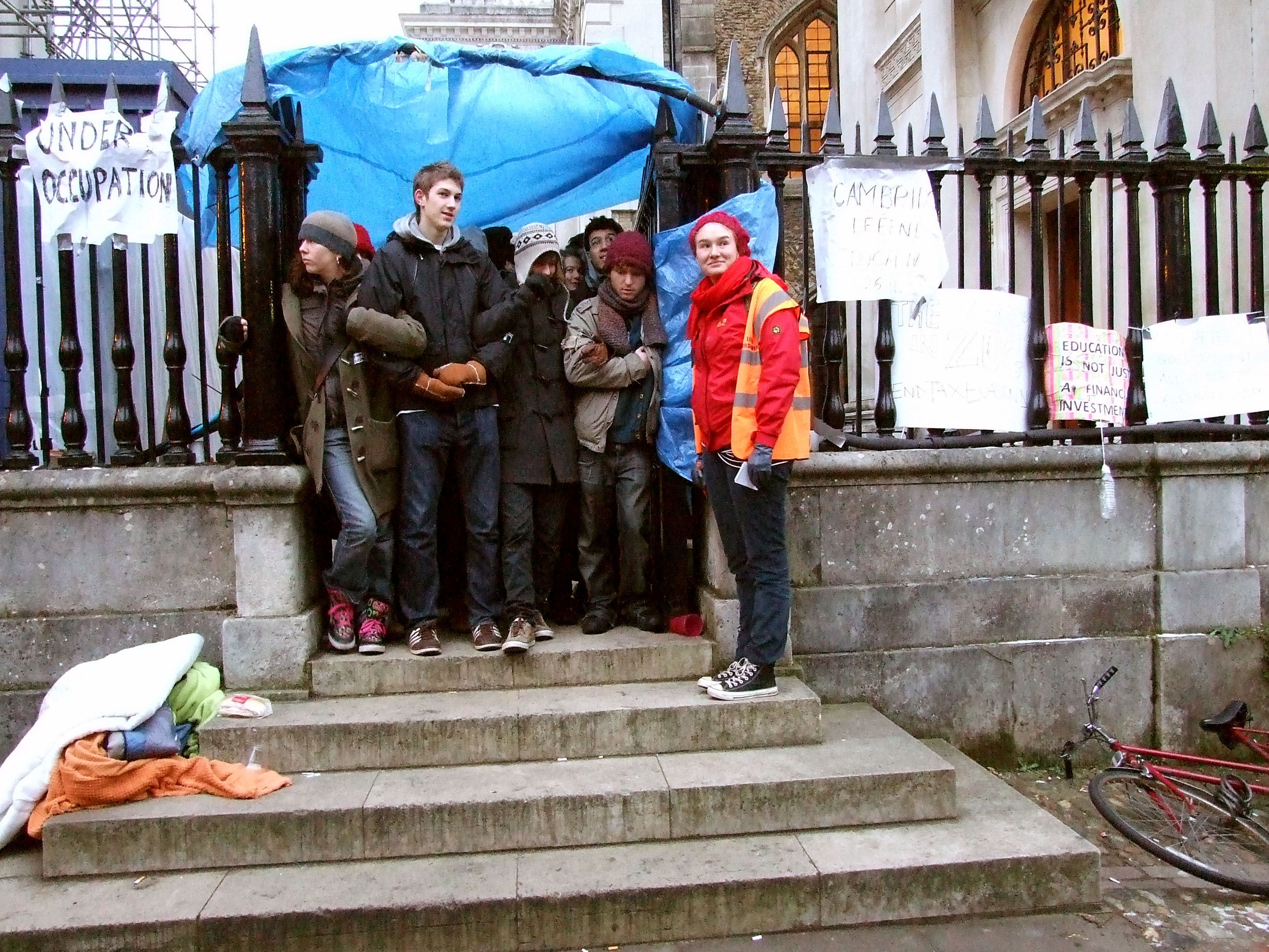 Senate House Passage Blockade, the entrance to the occupation.