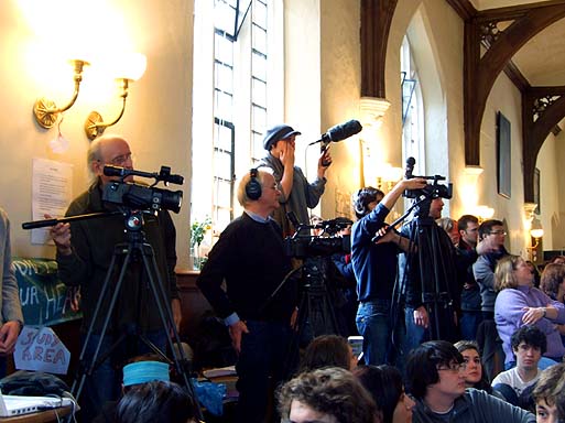 The media were out in force for this meeting.