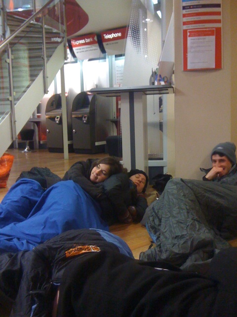 Sleep-in in HSBC Covent Garden