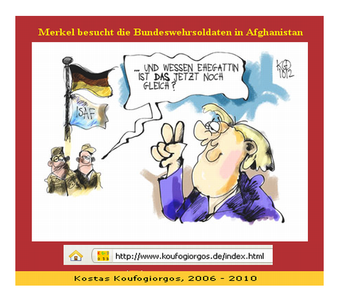 Merkels Afghanistan Trip 2010