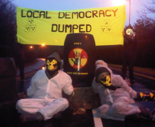 Sizewell blockade - Feb 2010 (Credit: M. Harrison)