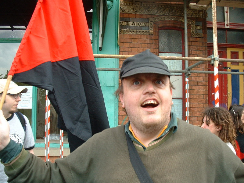 3rd May 2002 Mozaz on a Palestine Solidarity demo