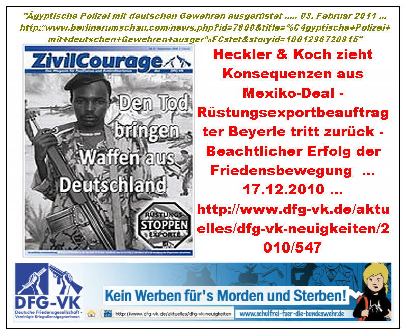 Ägyptische Polizei mit deutschen Gewehren