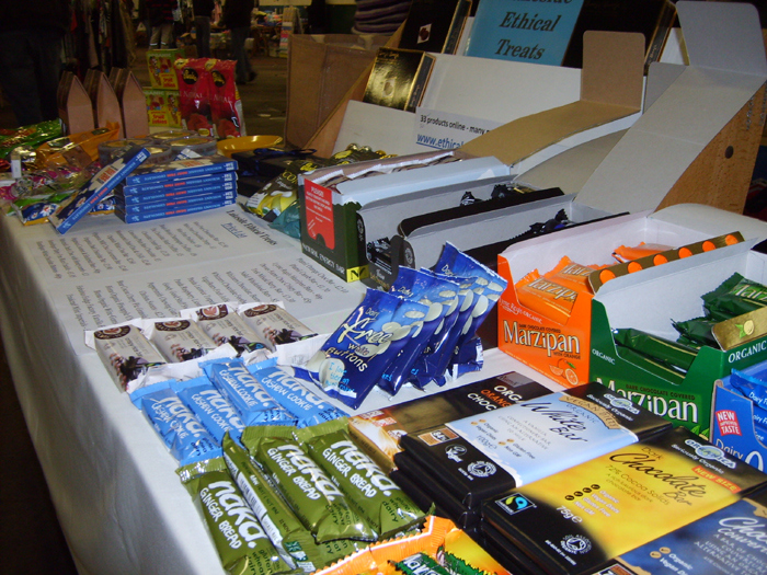 Lakeside Ethical Treats, vegan chocolate, sweet and snack stall