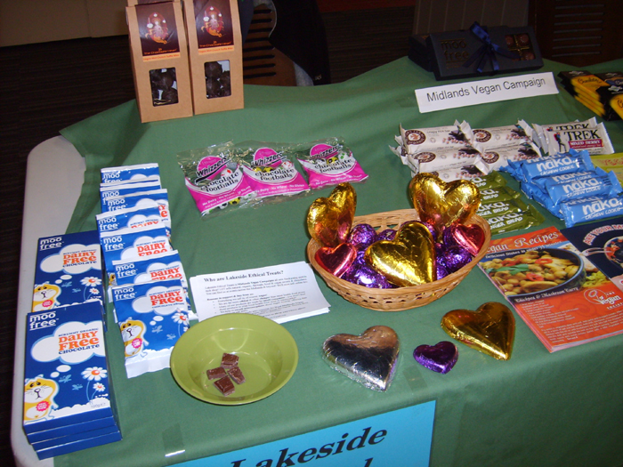 Lakeside Ethical Treats stall at Wolves Uni Green Fair