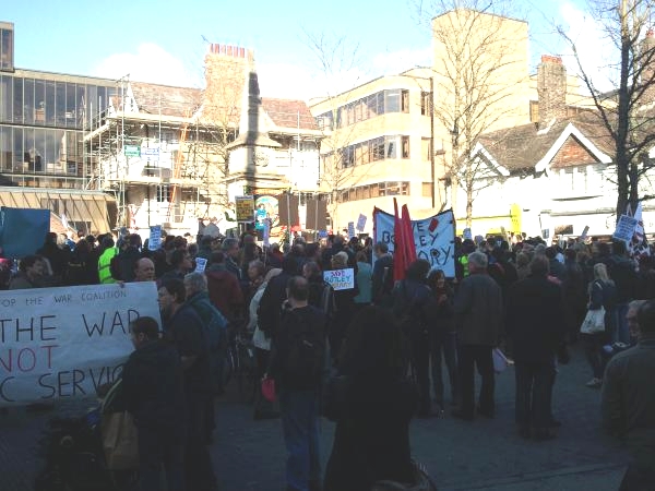 Rally at Bonn Square