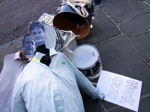 Even the happy couple themselves showed up... in spirit.