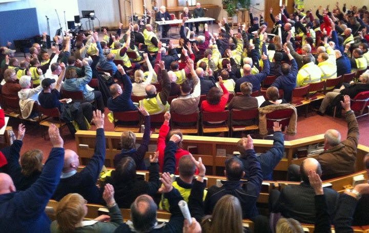 Union members vote (again) to oppose the Council's plans