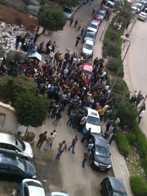 Strikers in front of petroleum company-maadi