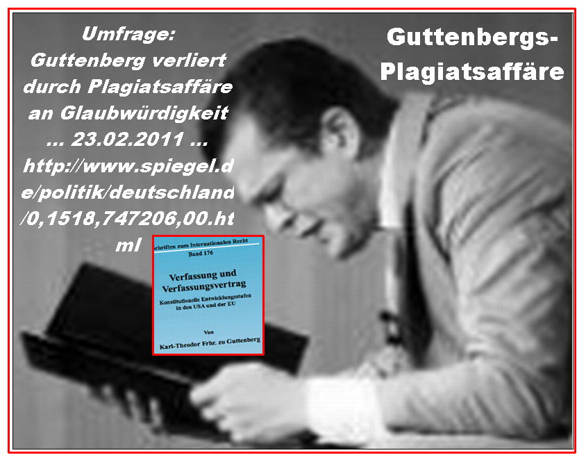 Guttenberg verliert an Glaubwürdigkeit