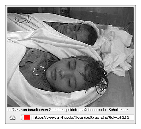 Gaza: getötete Schulkinder