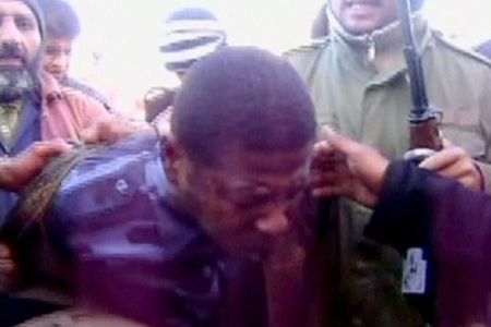 A man believed to be a mercenary from Chad, captured