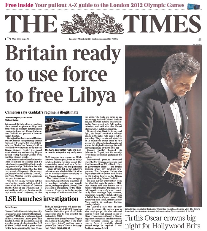 The Times, 1 March 2011