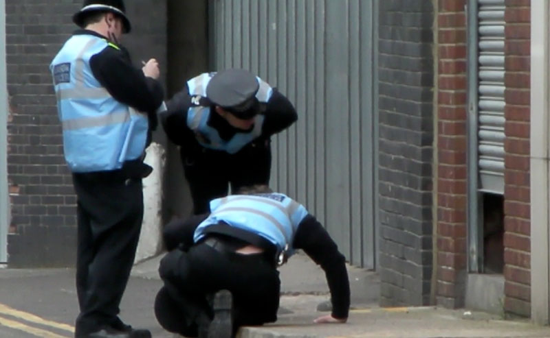 I'm sure I saw 'em go in 'ere Sarge