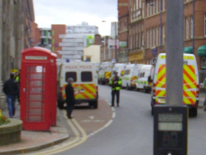 Riot vans on Trippet Lane 1