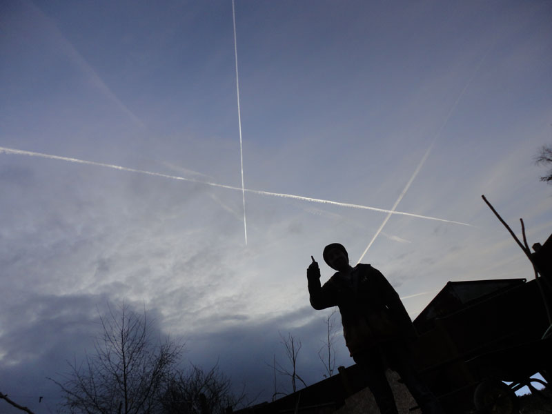 chemical soup sprayed in our skies all day