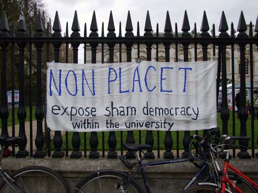 "Non Placet" = it does not please: used in casting a negative vote.