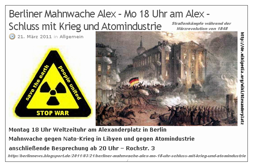 Schluss m. Krieg u. Atomindustrie