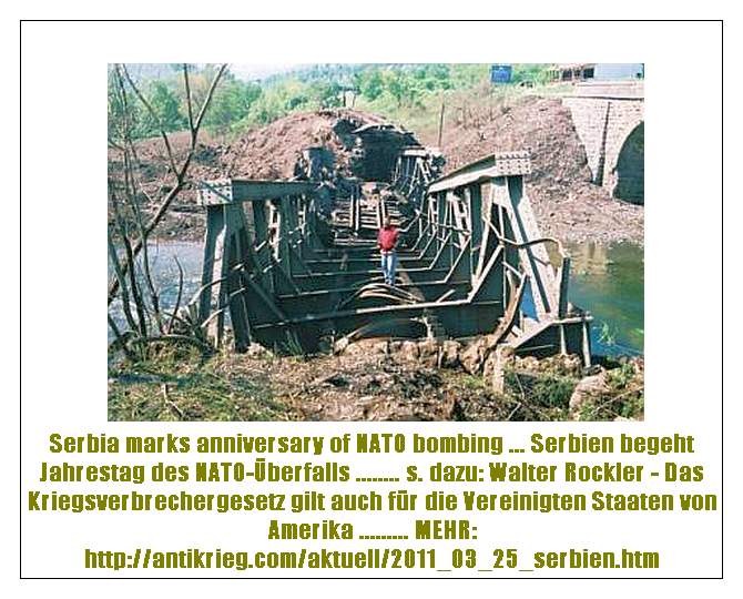 Kriegsverbrechergesetz gilt auch für USA!