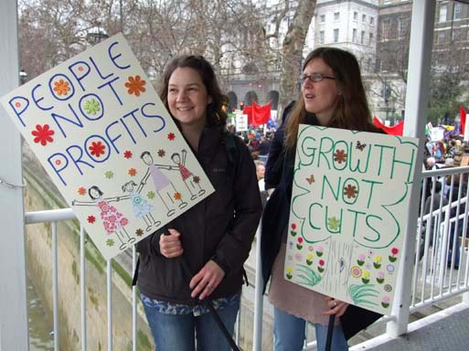 Some very nice nice homemade placards...