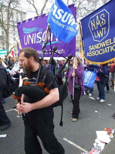 One man Bagpipe band.