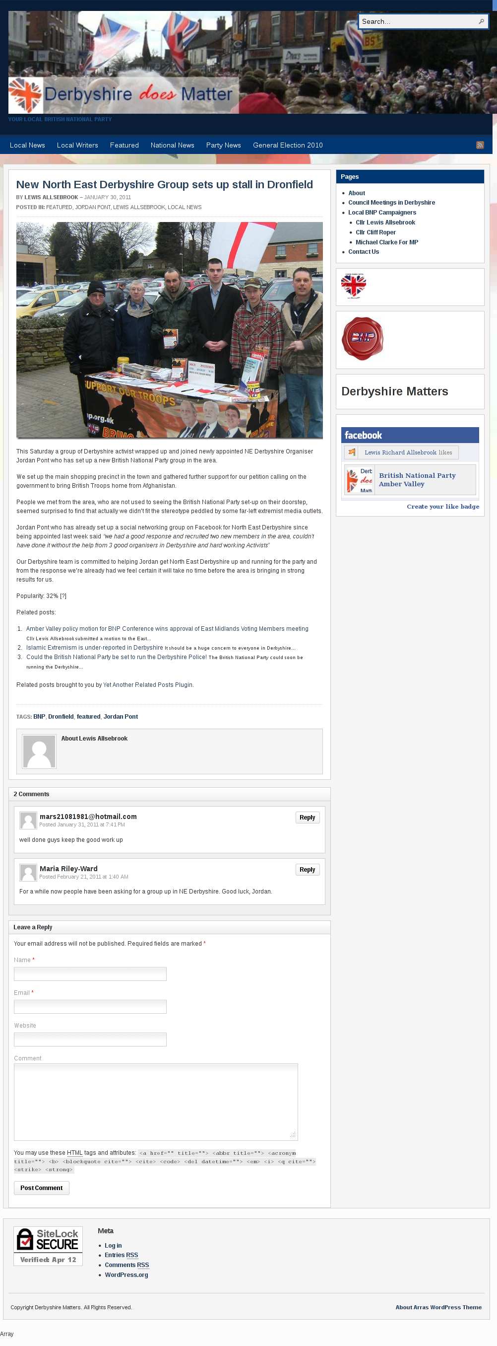 New North East Derbyshire Group sets up stall in Dronfield