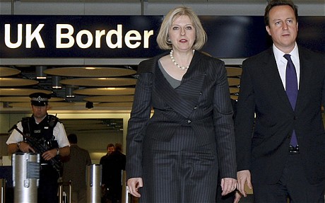 Two shifty looking characters cross the UK border
