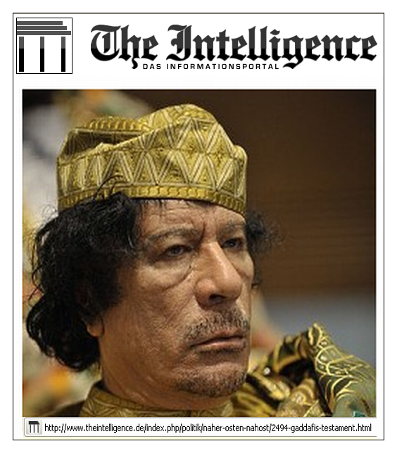 Gaddafis Testament