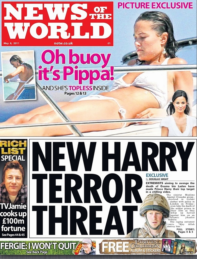 News of the World, 8 May 2011