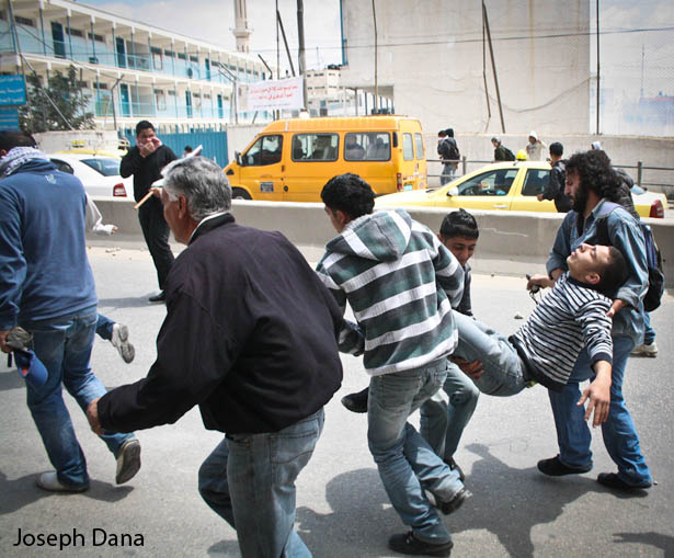 Qalandia Nakba demonstration Photo: Joseph Dana