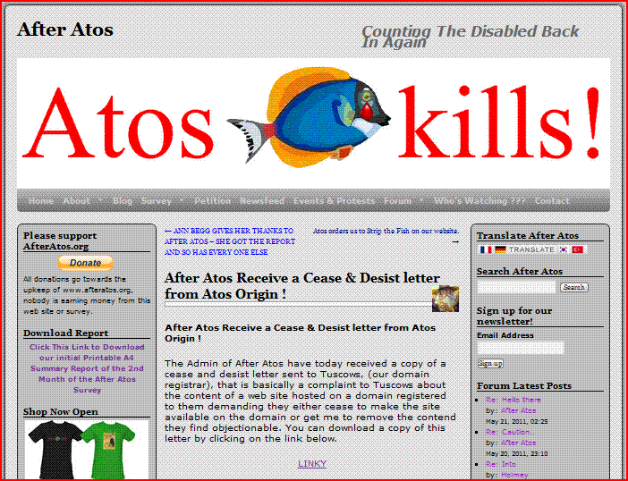 After Atos Announces Atos's Legal Threat