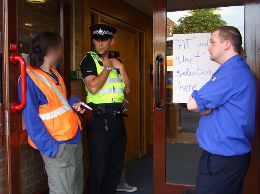 Discussing legal technicalites.