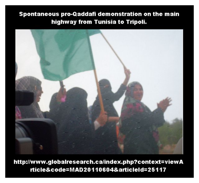 Pro-Qaddafi-Demo
