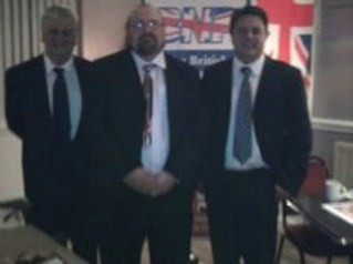 Paul Baldrick Eason with Nick Griffin