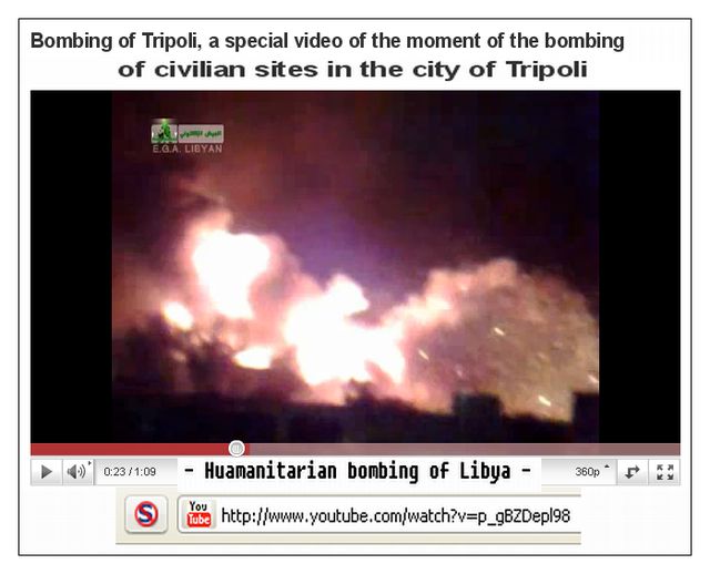 - Huamanitarian bombing of Libya -