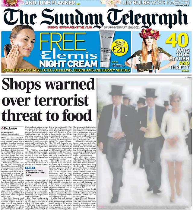 Sunday Telegraph, 5 June 2011