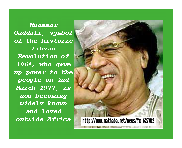 Qaddafi Growing in Popularity
