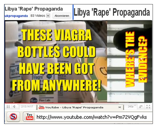 LIBYA RAPE PROPAGANDA