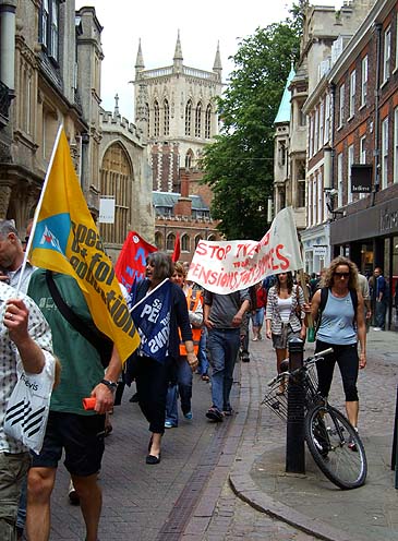 Up Trinity Street...