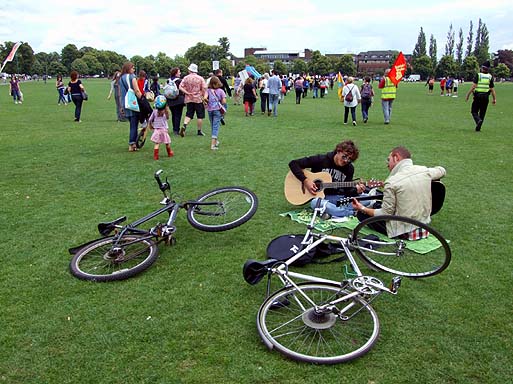 Musical accompaniment.