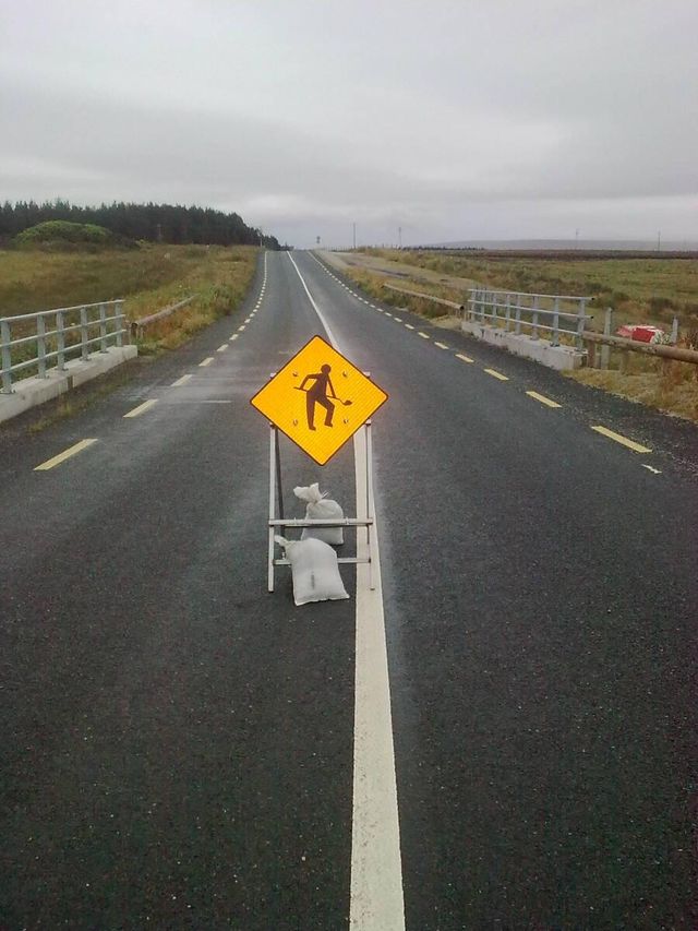 This is what a blockade looks like