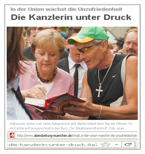 Kanzlerin Merkel unter Druck