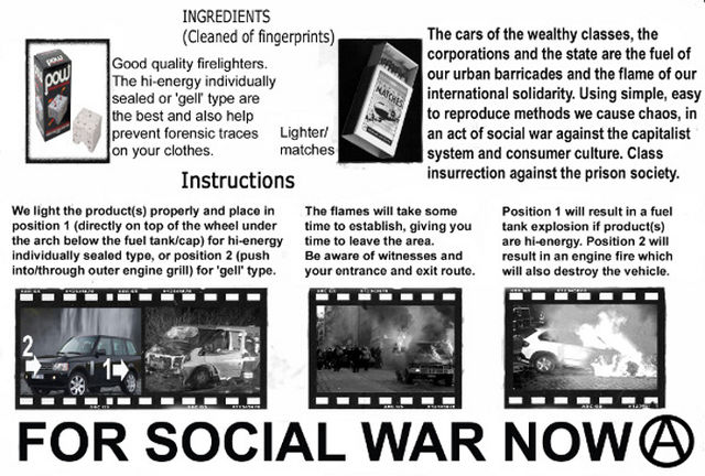 How to burn cars and influence people