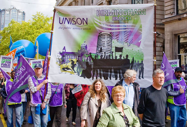 UNISON Birmingham Branch Banner