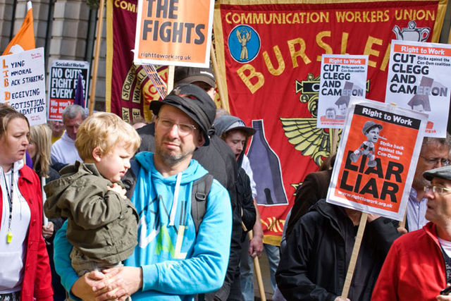 Burslem Trent Valley Workers on march